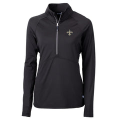 New Orleans Saints Cutter & Buck Women's Adapt Eco Knit Half-Zip Pullover Jacket