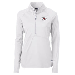 Kansas City Chiefs Cutter & Buck Women's Adapt Eco Knit Half-Zip Pullover Jacket