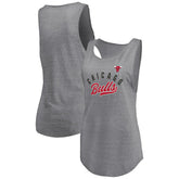Chicago Bulls Women's Quality Time Open Scoop Neck Tri-Blend Tank Top sale Discount