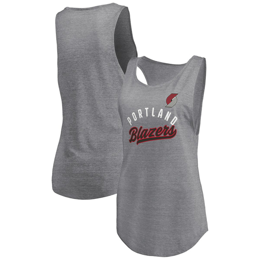 Portland Trail Blazers Women's Quality Time Open Scoop Neck Tri-Blend Tank Top Discount
