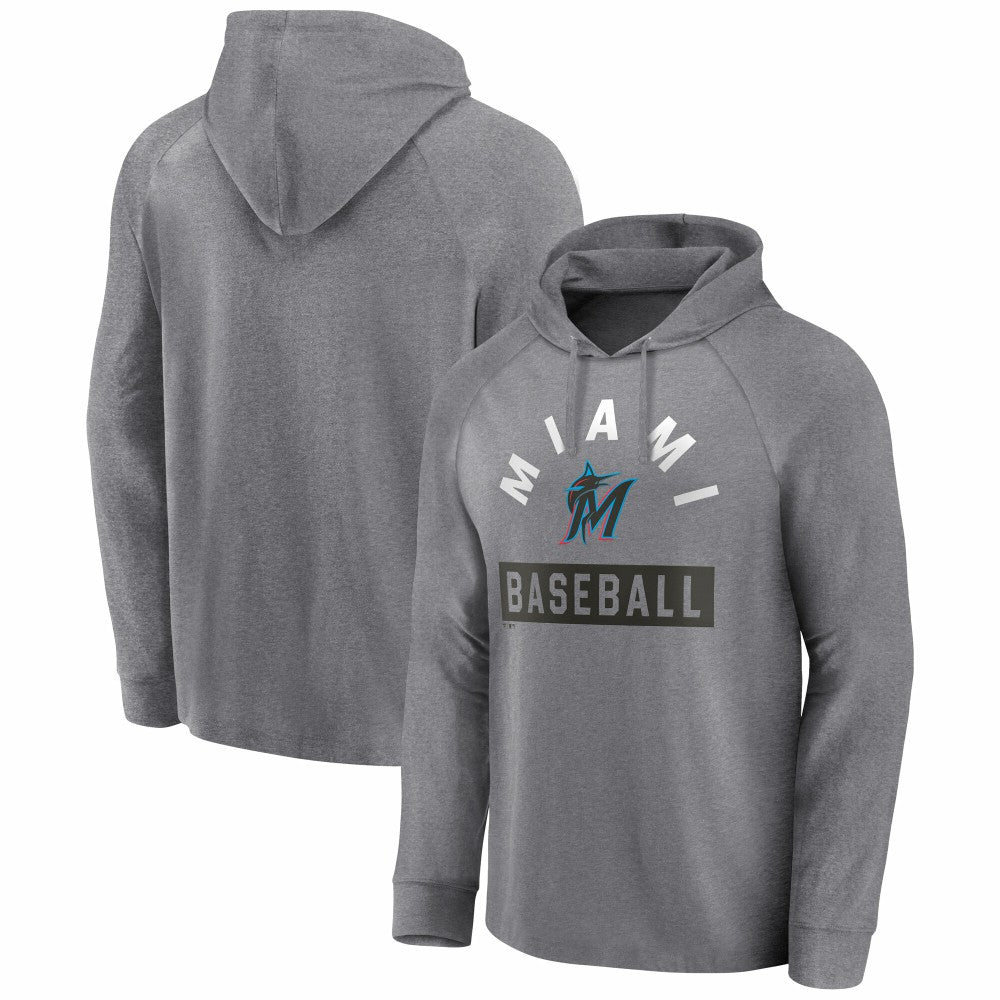 Miami Marlins Fanatics No Time Off Raglan Pullover Hoodie | MLB For sale