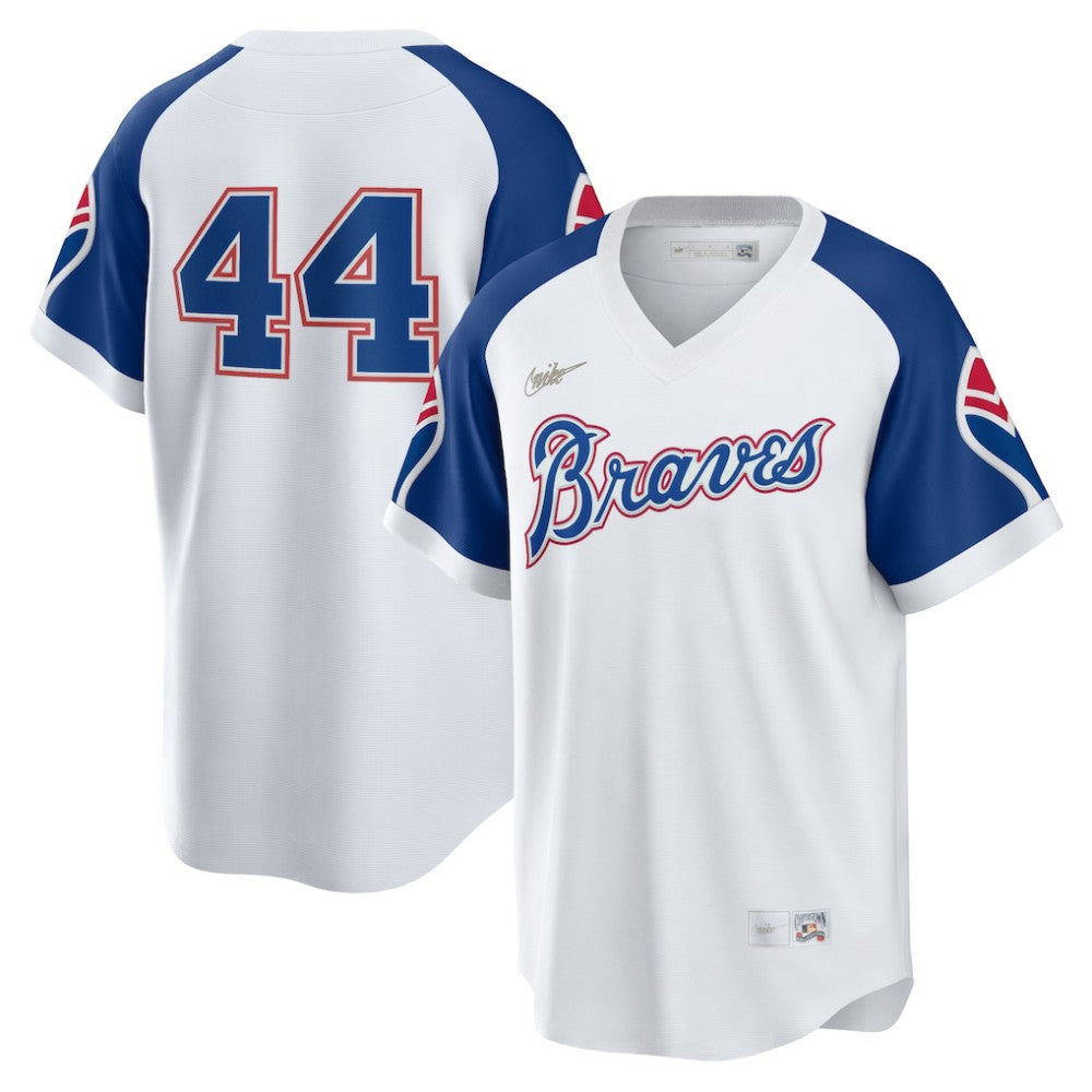 Hank Aaron Atlanta Braves Nike Home Cooperstown Collection Player Jersey | MLB On Sale