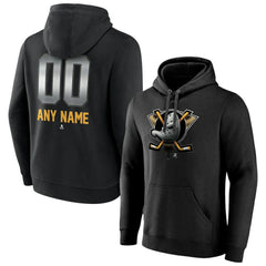 Anaheim Ducks Personalized Midnight Mascot Logo Pullover Hoodie Outlet