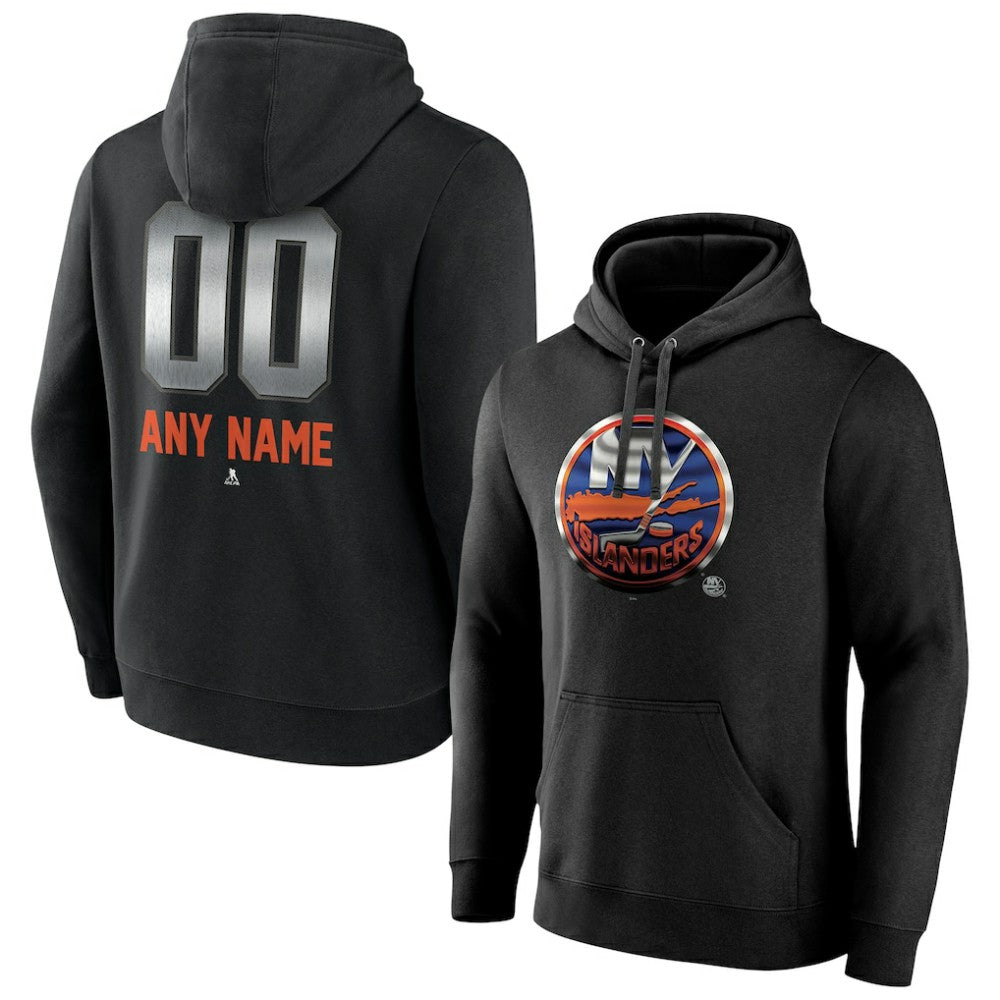New York Islanders Personalized Midnight Mascot Logo Pullover Hoodie Discount