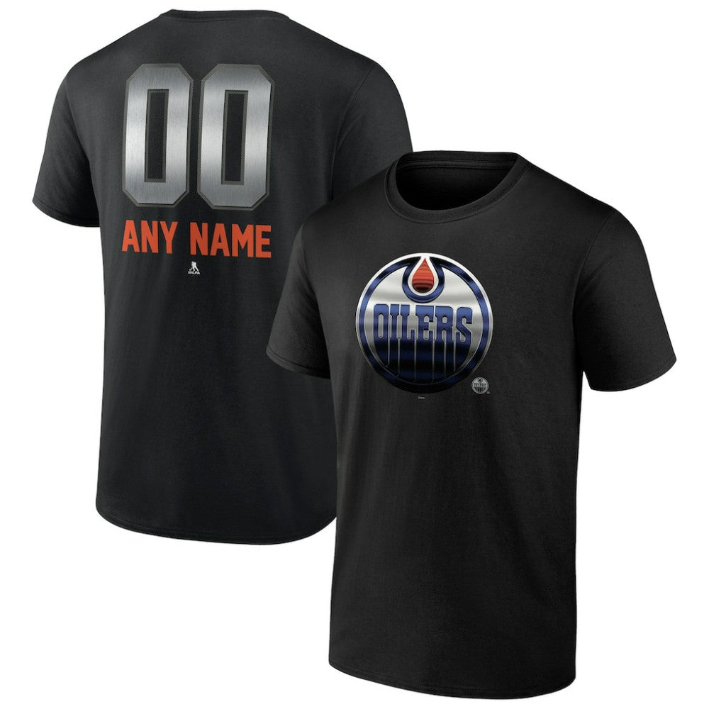 Edmonton Oilers Personalized Midnight Mascot Logo T-Shirt On Sale