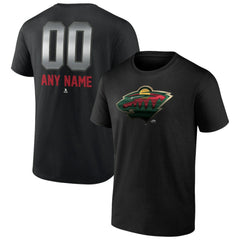 Minnesota Wild Personalized Midnight Mascot Logo T-Shirt Discount