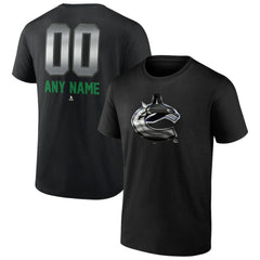 Vancouver Canucks Personalized Midnight Mascot Logo T-Shirt Discount