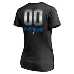 Colorado Avalanche Women's Personalized Midnight Mascot Logo V-Neck T-Shirt Sale