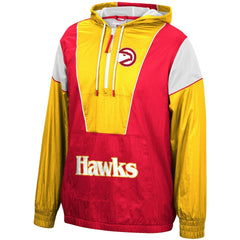 Atlanta Hawks Hardwood Classics Highlight Reel Windbreaker Half-Zip Hoodie Jacket For Sale