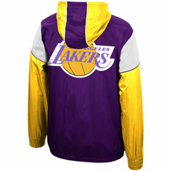 Los Angeles Lakers Hardwood Classics Highlight Reel Windbreaker Half-Zip Hoodie Jacket On Sale