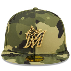Miami Marlins New Era 2022 Armed Forces Day On-Field 59FIFTY Fitted Hat | MLB Shop