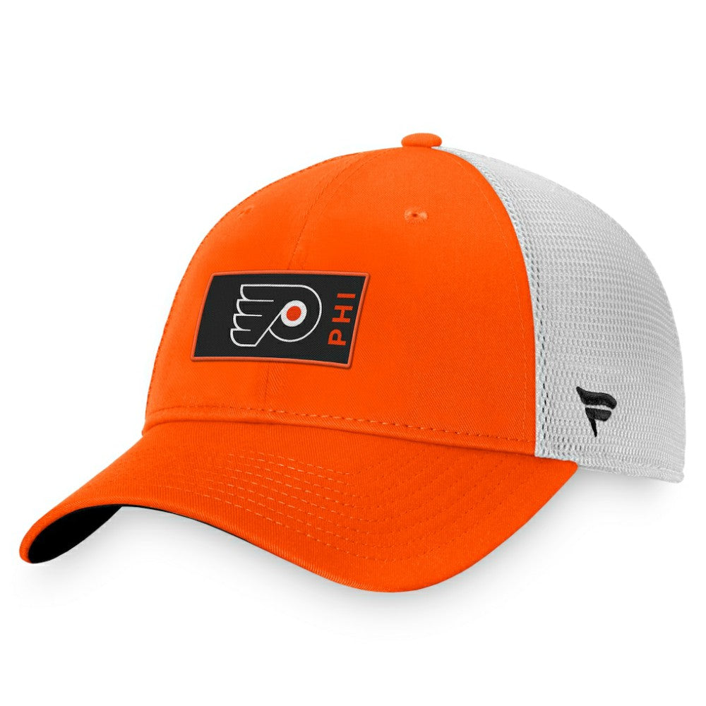 Philadelphia Flyers Fanatics Authentic Pro Rink Trucker Snapback Hat Discount