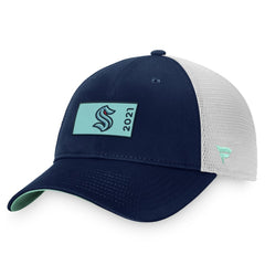 Seattle Kraken Fanatics Authentic Pro Rink Trucker Snapback Hat Discount