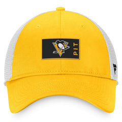 Pittsburgh Penguins Fanatics Authentic Pro Rink Trucker Snapback Hat Outlet