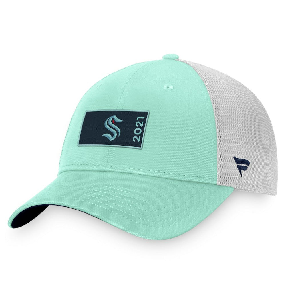 Seattle Kraken Fanatics Authentic Pro Rink Trucker Snapback Hat Outlet