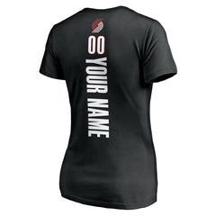 Portland Trail Blazers Women's Personalized Playmaker Team V-Neck T-Shirt For Sale