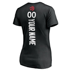 Toronto Raptors Women's Personalized Playmaker Team V-Neck T-Shirt New