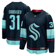 Philipp Grubauer Seattle Kraken Fanatics Home Breakaway Player Jersey Sale