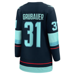 Philipp Grubauer Seattle Kraken Fanatics Women's Home Breakaway Player Jersey Outlet