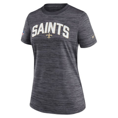 New Orleans Saints Nike Women's Sideline Velocity Lockup Performance T-Shirt