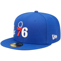 Philadelphia 76ers 3x NBA Finals Champions Crown 59FIFTY Fitted Hat New