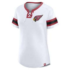 Arizona Cardinals Fanatics Women's Sunday Best Lace-Up T-Shirt