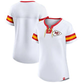 Kansas City Chiefs Fanatics Women's Sunday Best Lace-Up T-Shirt