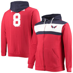 Alexander Ovechkin Washington Capitals Profile Big & Tall Colorblock Full-Zip Hoodie Sale