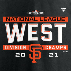 San Francisco Giants Fanatics 2021 NL West Division Champions Locker Room T-Shirt | MLB Discount
