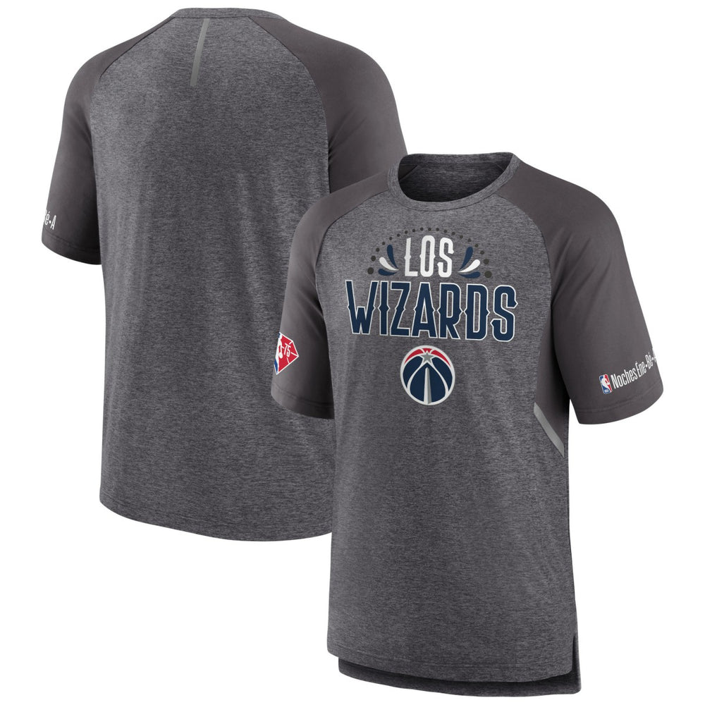 Washington Wizards 2022 Noches Ene-Be-A Core Shooting Raglan T-Shirt Outlet
