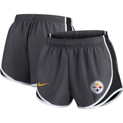 Pittsburgh Steelers Nike Women's Plus Size Logo Performance Tempo Shorts