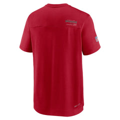Tampa Bay Buccaneers Nike Sideline Coach Chevron Lock Up Logo V-Neck Performance T-Shirt