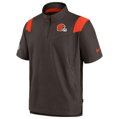 Cleveland Browns Nike Sideline Coaches Chevron Lockup Pullover Top