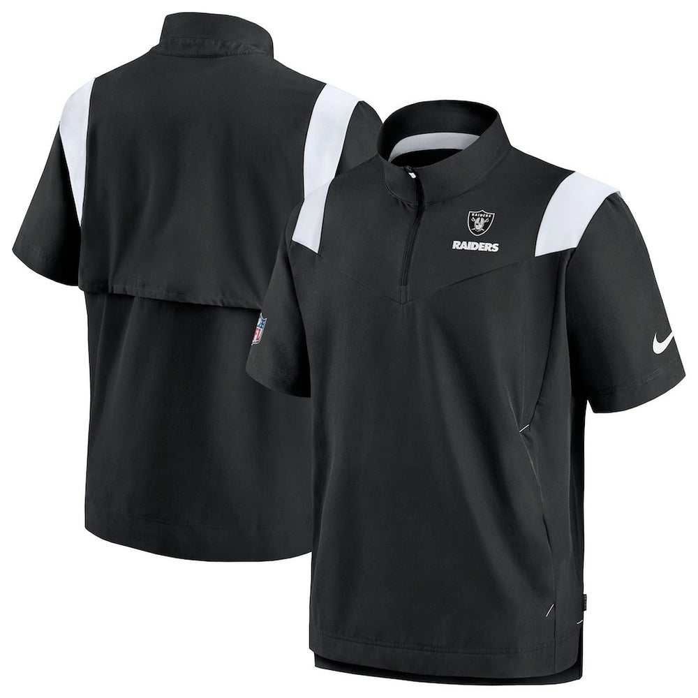 Las Vegas Raiders Nike Sideline Coaches Chevron Lockup Pullover Top