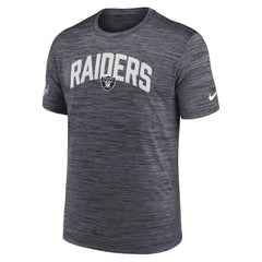 Las Vegas Raiders Nike Sideline Velocity Athletic Stack Performance T-Shirt