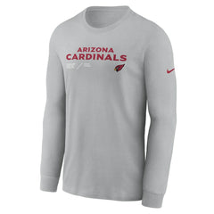 Arizona Cardinals Nike Sideline Infograph Lock Up Performance Long Sleeve T-Shirt