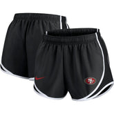 San Francisco 49ers Nike Women's Plus Size Logo Performance Tempo Shorts
