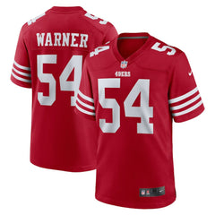 San Francisco 49ers Nike Fred Warner Team Game Player Jersey
