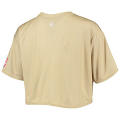 Brooklyn Nets Women's Tan Sand Crop Top discount On Sale