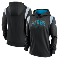 Carolina Panthers Nike Women's Sideline Stack Performance Pullover Hoodie