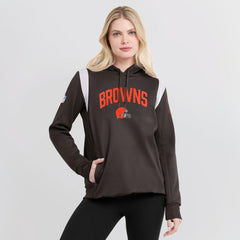 Cleveland Browns Nike Women's Sideline Stack Performance Pullover Hoodie