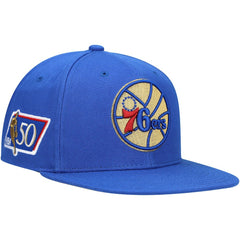 Philadelphia 76ers 50th Anniversary Snapback Hat On Sale