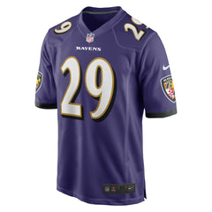 Baltimore Ravens Nike Ar'Darius Washington Player Game Jersey