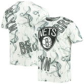 Brooklyn Nets FISLL Asymmetric Bold Smoke T-Shirt Discount