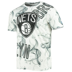 Brooklyn Nets FISLL Asymmetric Bold Smoke T-Shirt Discount