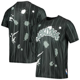 Brooklyn Nets FISLL Striped Splatter T-Shirt New