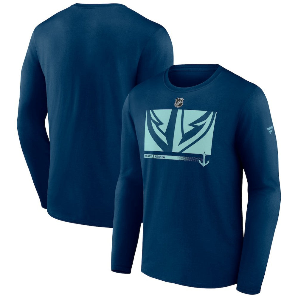 Seattle Kraken Fanatics Authentic Pro Core Collection Secondary Long Sleeve T-Shirt Sale