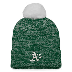 Athletics Fanatics Women's Iconic Cuffed Knit Hat with Pom | MLB Sale