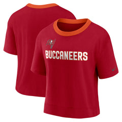 Tampa Bay Buccaneers Nike Women's High Hip Fashion Cropped Top