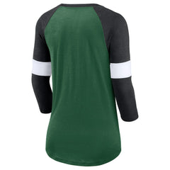 New York Jets Nike Women's Football Pride Raglan 3/4-Sleeve T-Shirt